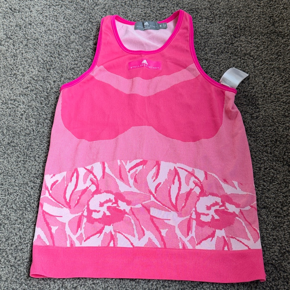 Adidas by Stella McCartney Floral Pink Tank